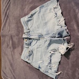 Blue jean shorts